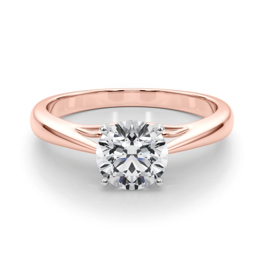 Solitaire Cathedral Engagement Ring - Image 13