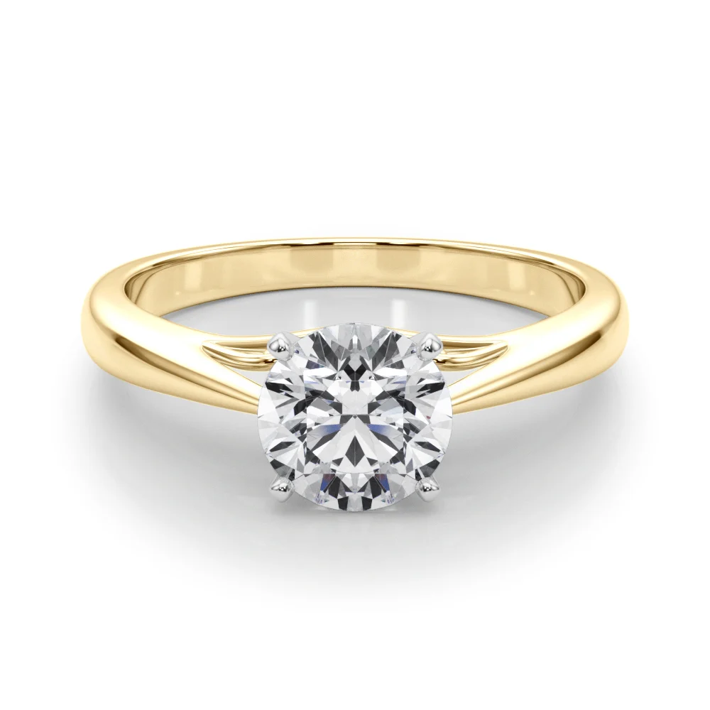 Solitaire Cathedral Engagement Ring - Image 8