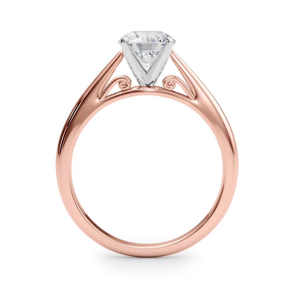 Solitaire Cathedral Engagement Ring - Image 12