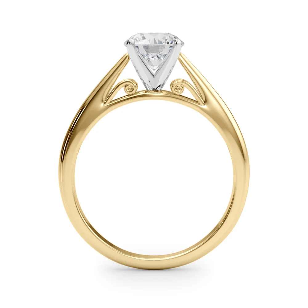 Solitaire Cathedral Engagement Ring - Image 7