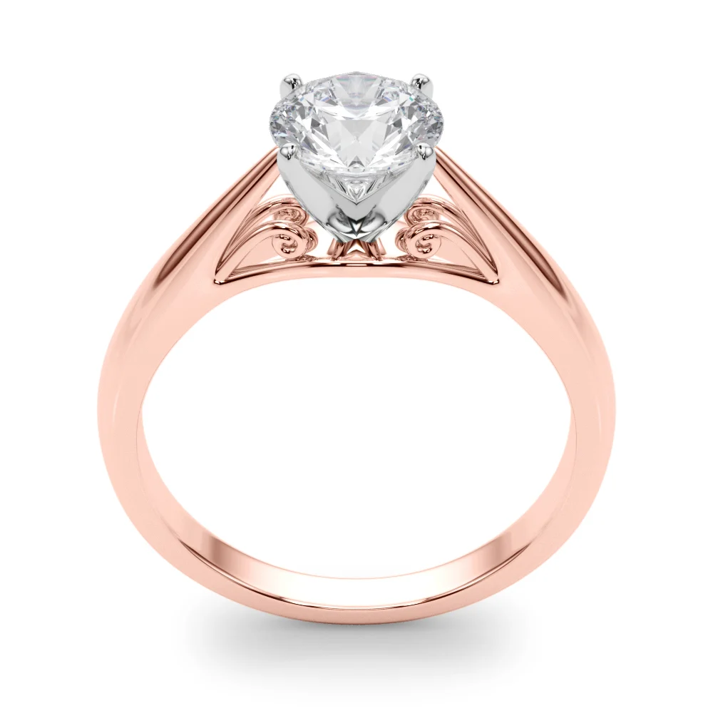 Solitaire Cathedral Engagement Ring - Image 14