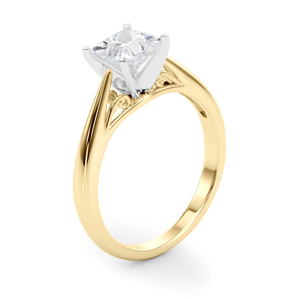Solitaire Cathedral Engagement Ring - Image 70