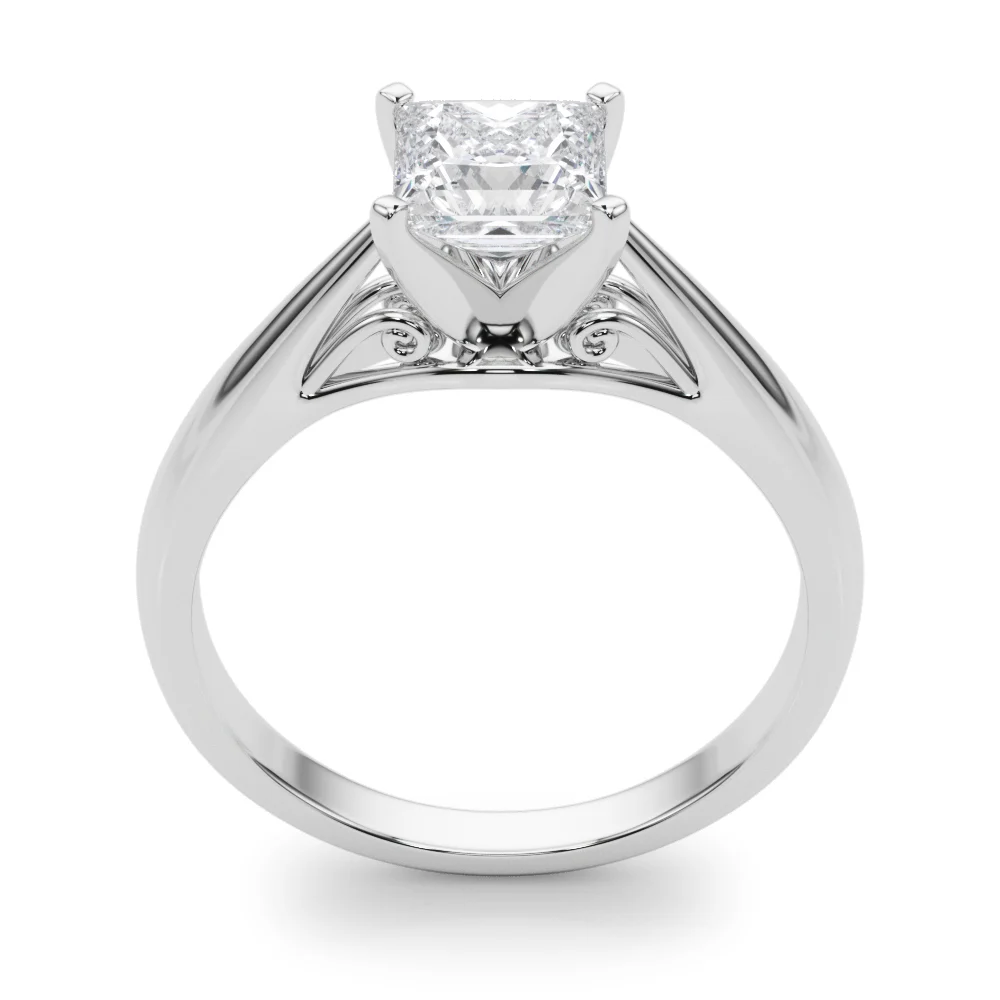 Solitaire Cathedral Engagement Ring - Image 64