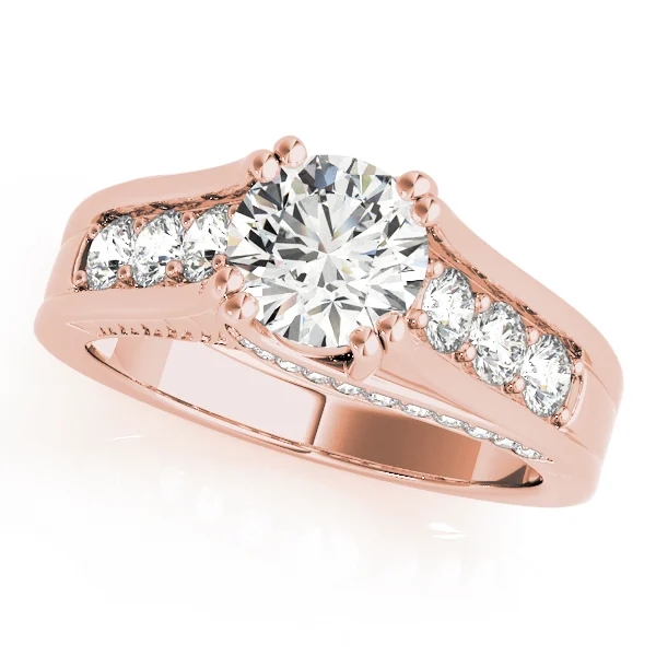 Channel Set Single Row Engagement Ring - Image 7