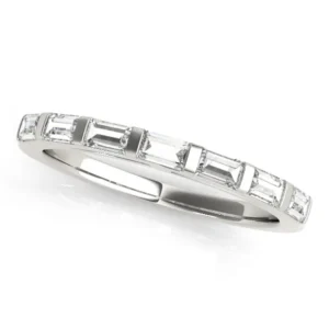 Straight Baguette Wedding Band