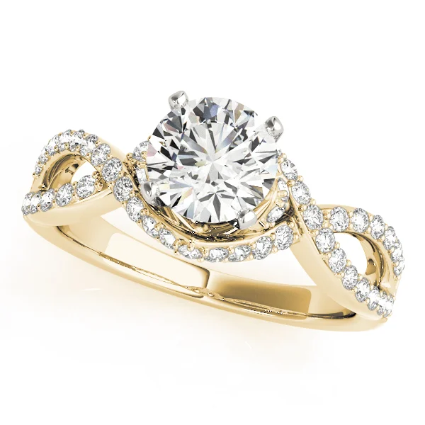 Nature Inspired Twisted Floral Engagement Ring - Image 5