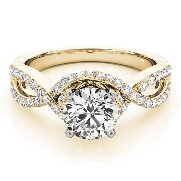 Nature Inspired Twisted Floral Engagement Ring - Image 7
