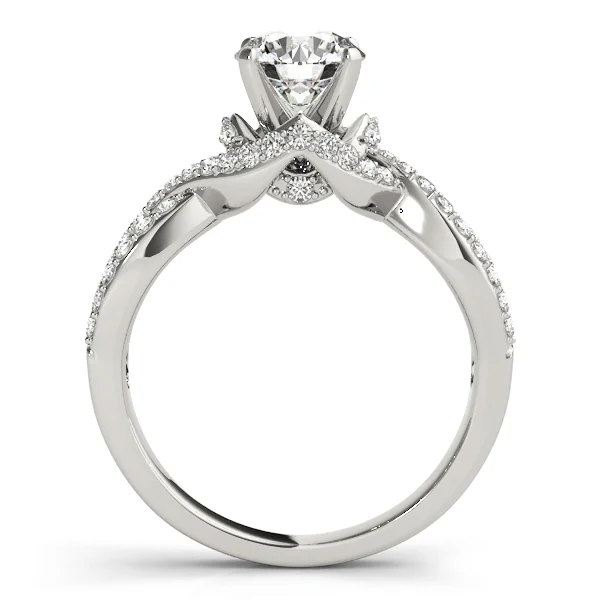 Nature Inspired Twisted Floral Engagement Ring - Image 2