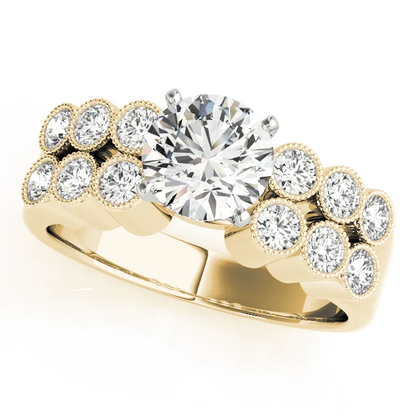 Multirow Milgrain Engagement Rings - Image 4