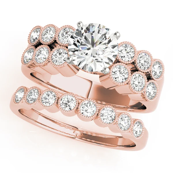 Multirow Milgrain Engagement Rings - Image 9
