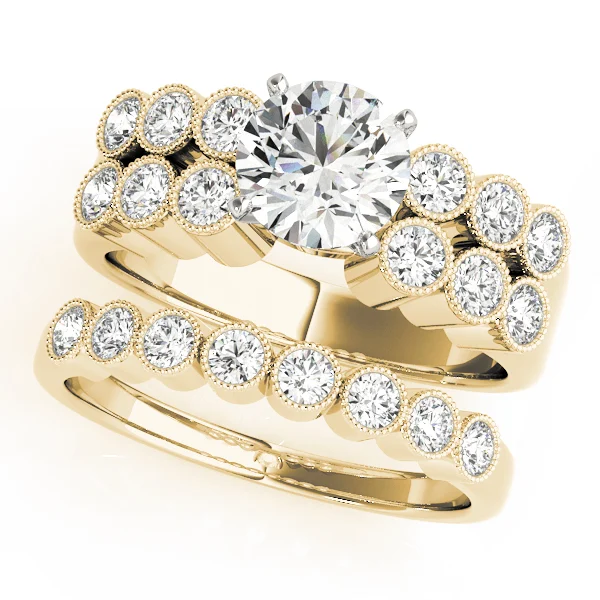 Multirow Milgrain Engagement Rings - Image 6