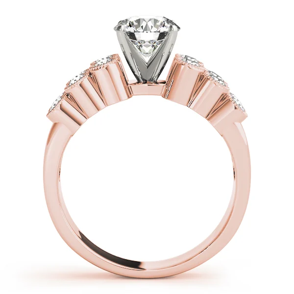 Multirow Milgrain Engagement Rings - Image 8