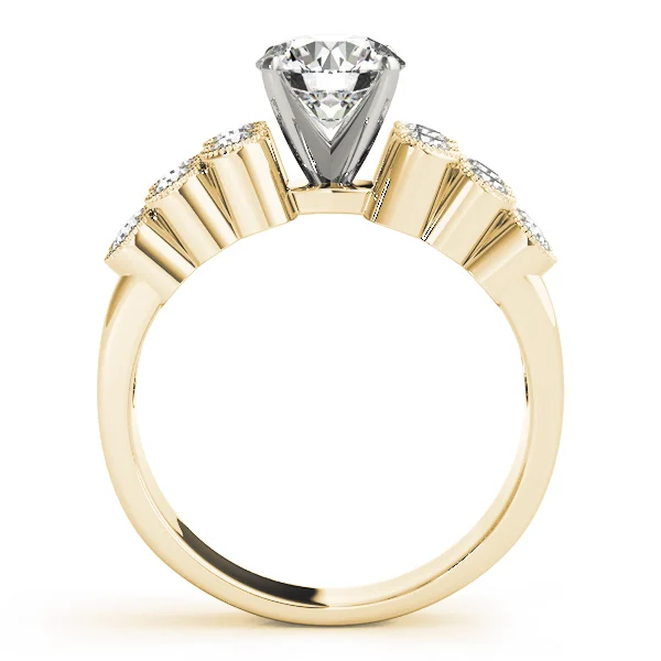 Multirow Milgrain Engagement Rings - Image 5