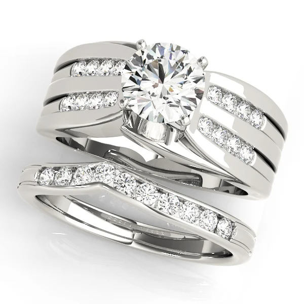 Multirow Channel Set Engagement Ring - Image 3