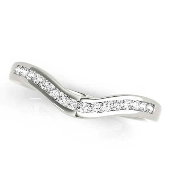 Channel Set Wedding Band