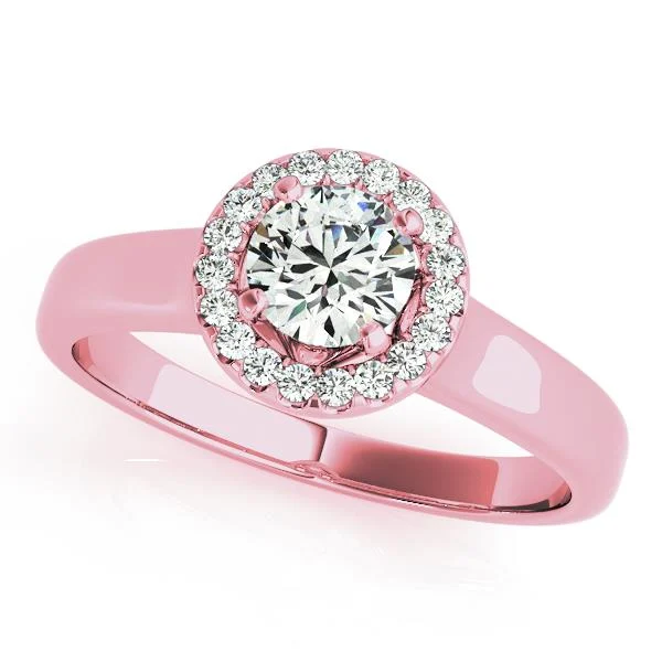 Round Halo Engagement Ring - Image 7