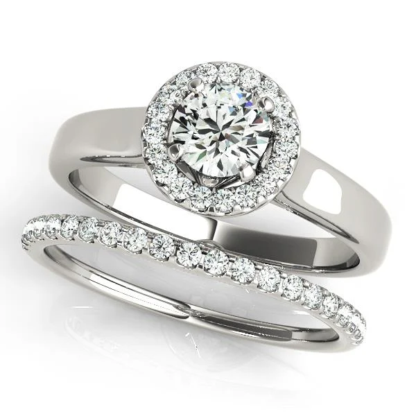 Round Halo Engagement Ring - Image 3