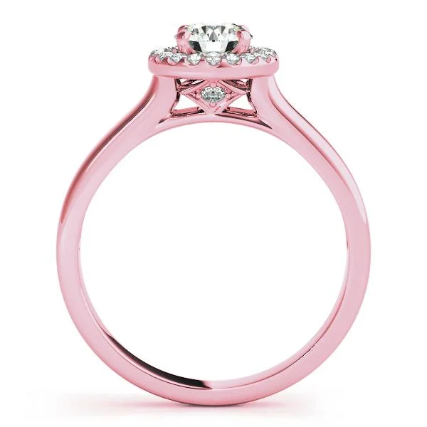 Round Halo Engagement Ring - Image 8