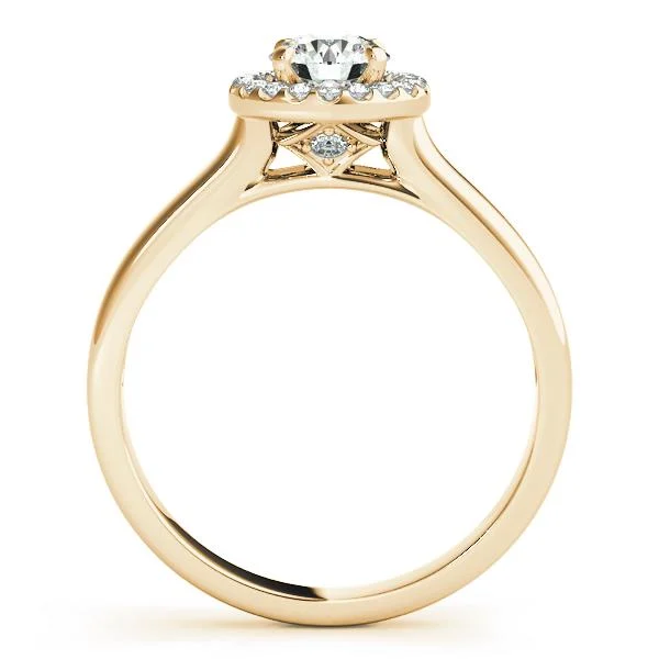 Round Halo Engagement Ring - Image 5