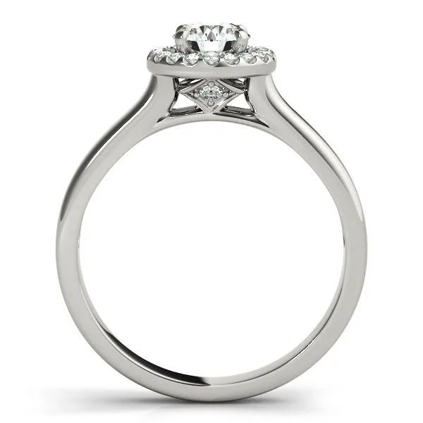 Round Halo Engagement Ring - Image 2