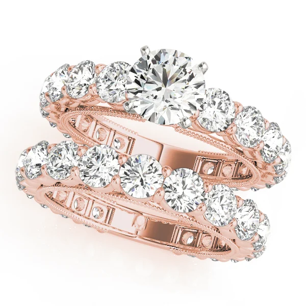 Single Row Prong Milgrain Engagement Rings - Image 9