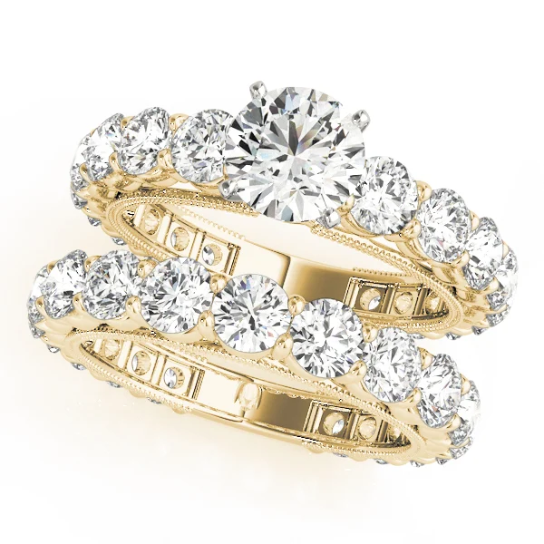 Single Row Prong Milgrain Engagement Rings - Image 6