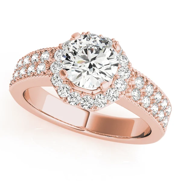 ENGAGEMENT RINGS HALO ROUND - Image 7