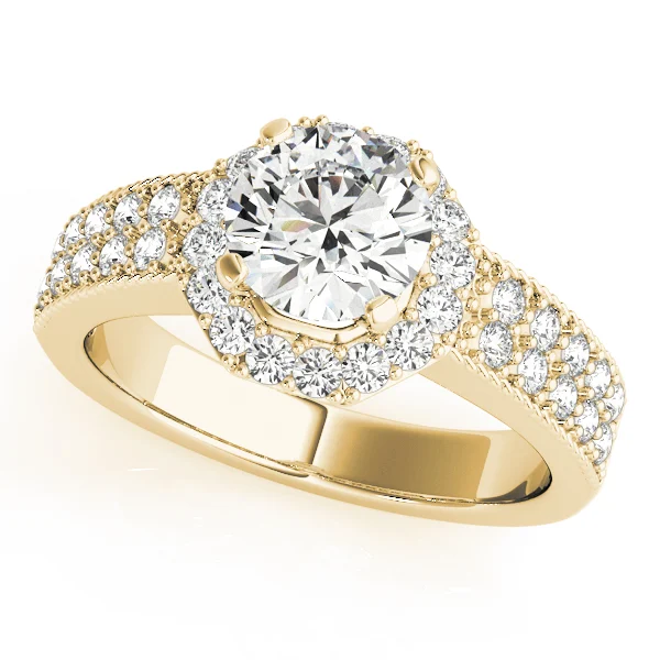 ENGAGEMENT RINGS HALO ROUND - Image 4
