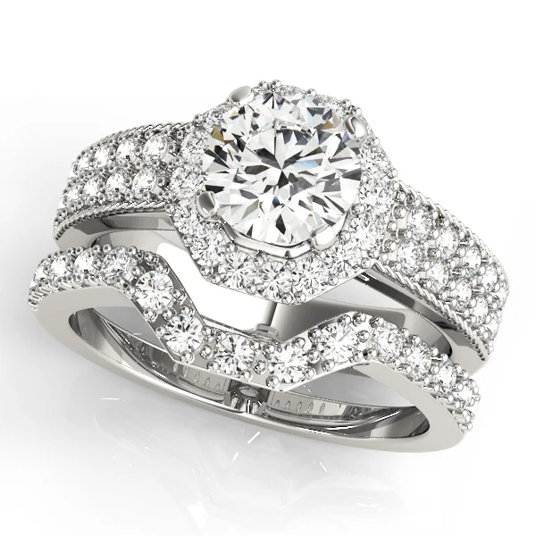 ENGAGEMENT RINGS HALO ROUND - Image 3