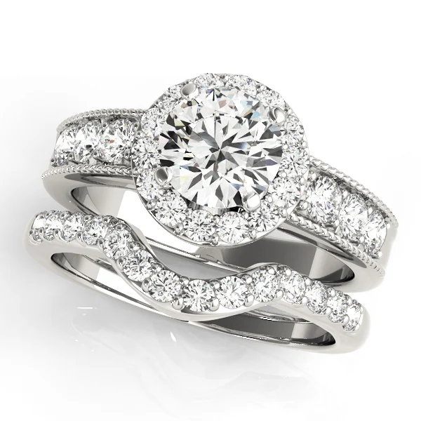 ENGAGEMENT RINGS HALO ROUND - Image 3