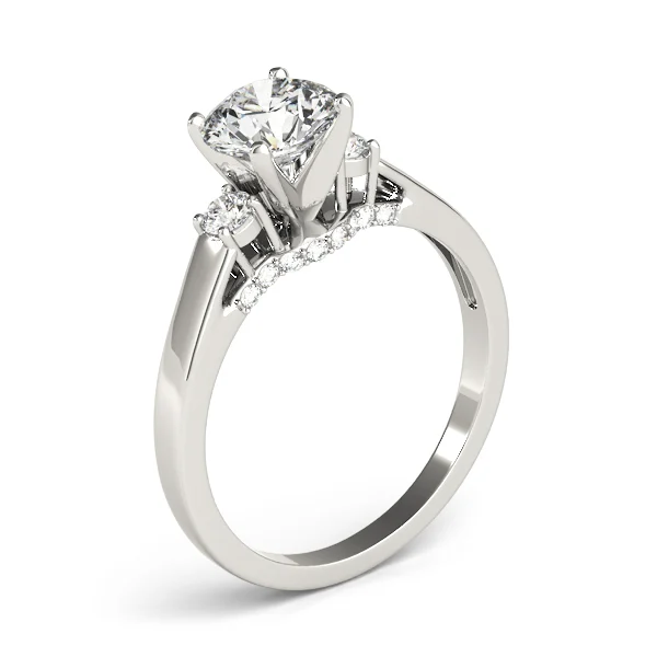 3-Stone Round Engagement Ring - Image 4