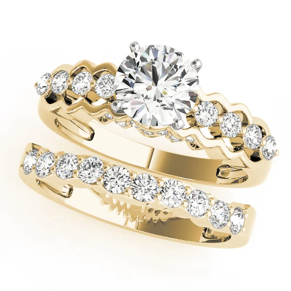 Single Row Prong Hidden Halo Engagement Rings - Image 6