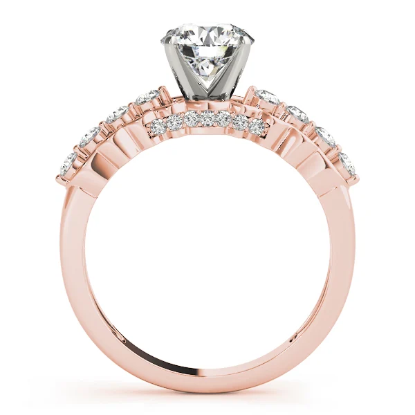 Single Row Prong Hidden Halo Engagement Rings - Image 8