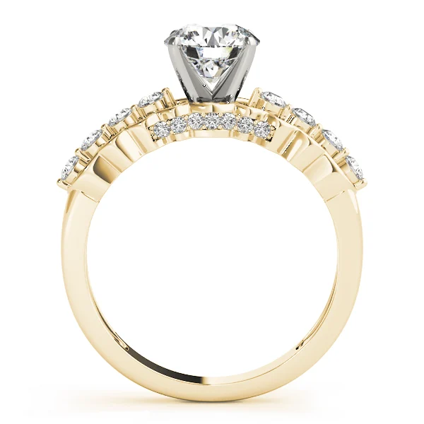 Single Row Prong Hidden Halo Engagement Rings - Image 5