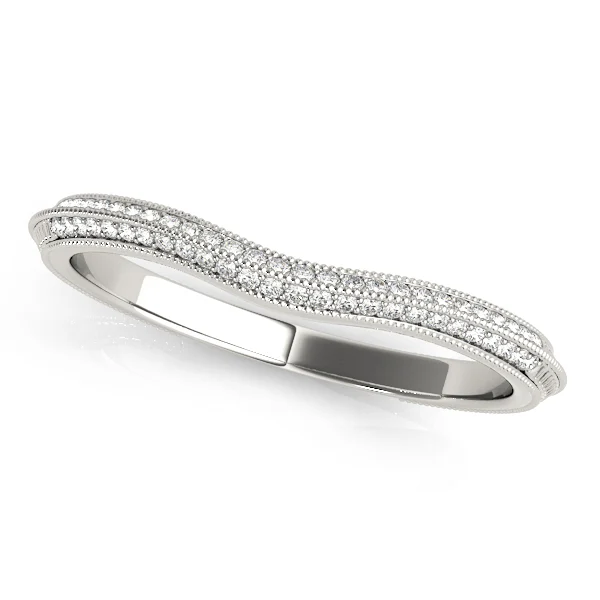 Double Row Pavé Wedding Bands
