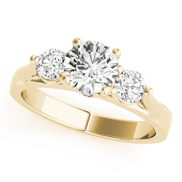 3-Stone Round Engagement Ring - Image 4