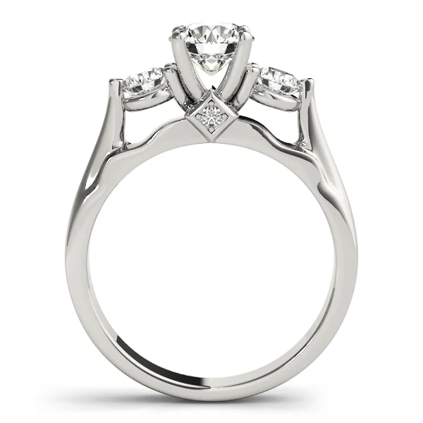 3-Stone Round Engagement Ring - Image 2