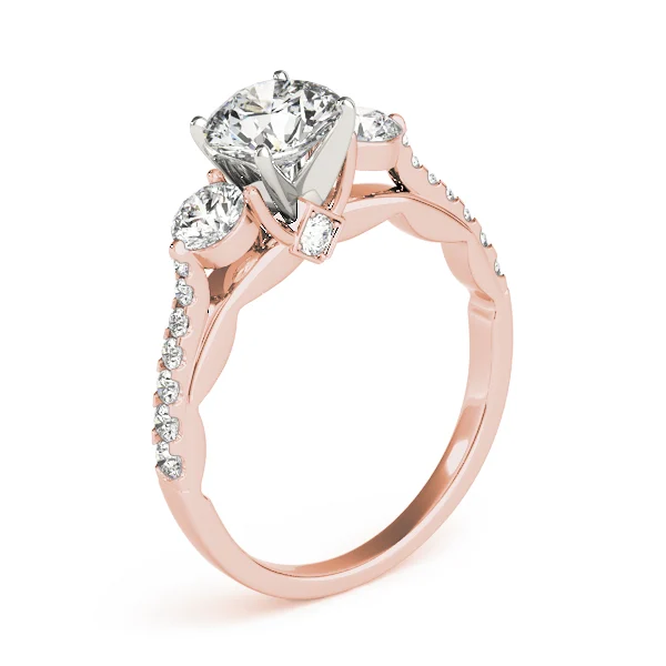 3-Stone Single Row Engagement Ring - Image 12