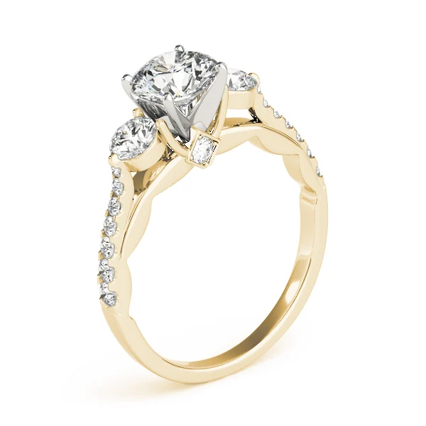 3-Stone Single Row Engagement Ring - Image 8