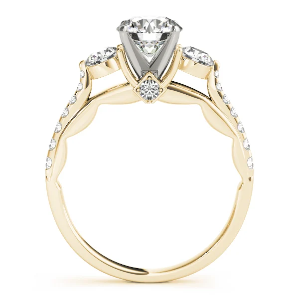 3-Stone Single Row Engagement Ring - Image 6
