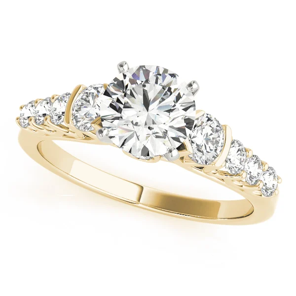 Single Row Prong Engagement Ring - Image 4