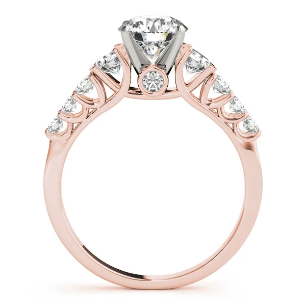 Single Row Prong Engagement Ring - Image 8