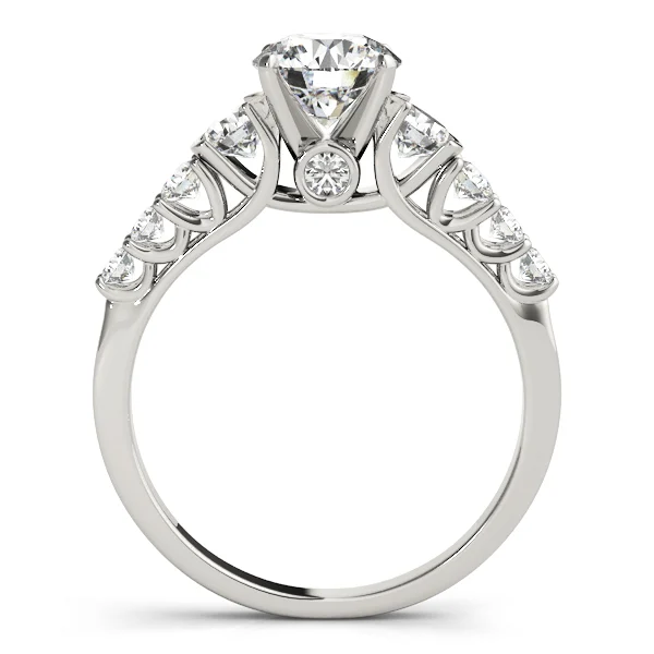 Single Row Prong Engagement Ring - Image 2