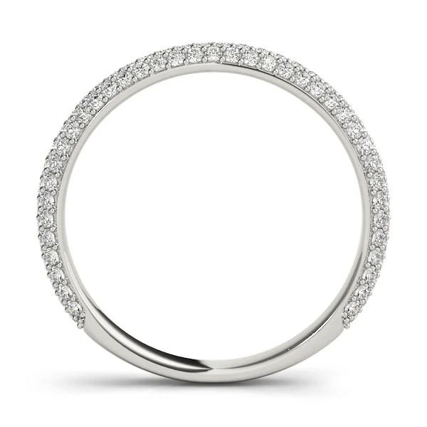 Multirow Pavé Wedding Bands - Image 2
