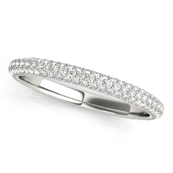 Multirow Pavé Wedding Bands