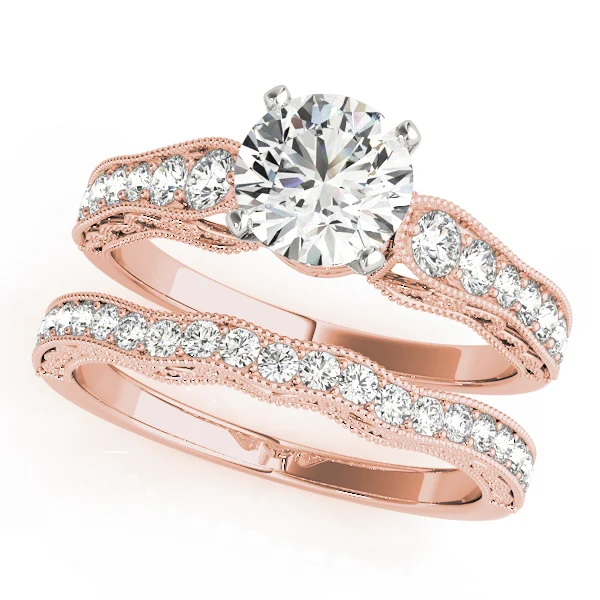 Antique Single Row Milgrain Engagement Ring - Image 9