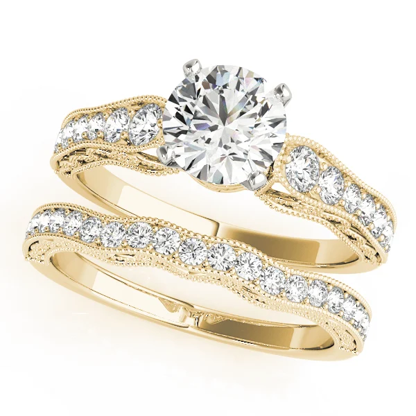 Antique Single Row Milgrain Engagement Ring - Image 6