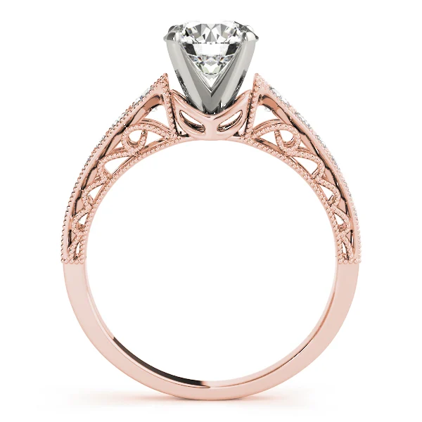 Antique Single Row Milgrain Engagement Ring - Image 8