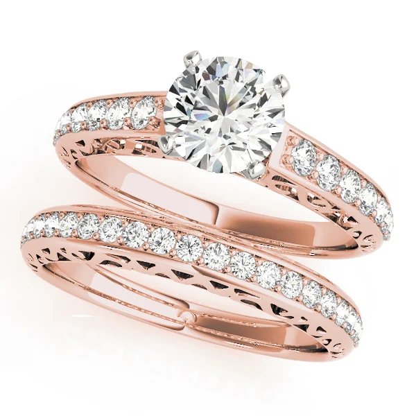Antique Single Row Prong Filigree Engagement Ring - Image 9
