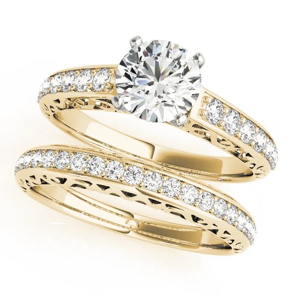 Antique Single Row Prong Filigree Engagement Ring - Image 6